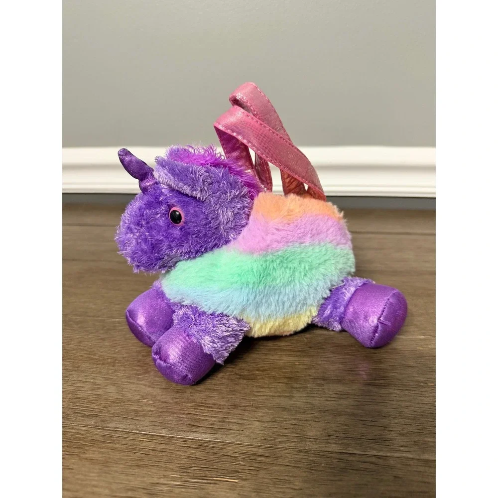 Aurora Fancy Pals Purple Unicorn‎ in Carrying Purse Plush